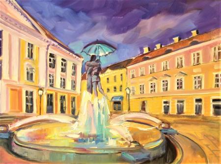 Raekoja plats, Jelena Liba E-kunstisalongis