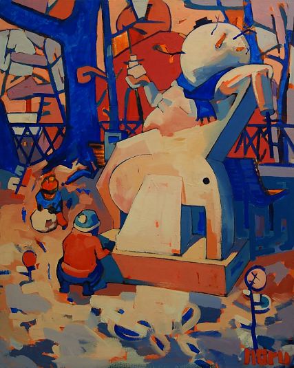 Lumememm, Madis Oru E-kunstisalongis