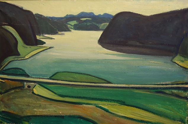 Maastik teega, Johannes Uiga E-kunstisalongis