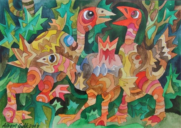 Kummalised kanad, Albert Gulk E-kunstisalongis