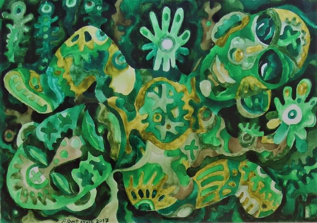 Rohelised s�brad, Albert Gulk E-kunstisalongis