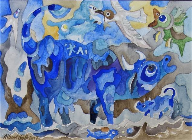 Merilehmad, Albert Gulk E-kunstisalongis