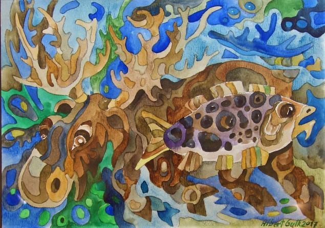 Sukelduv p�der, Albert Gulk E-kunstisalongis