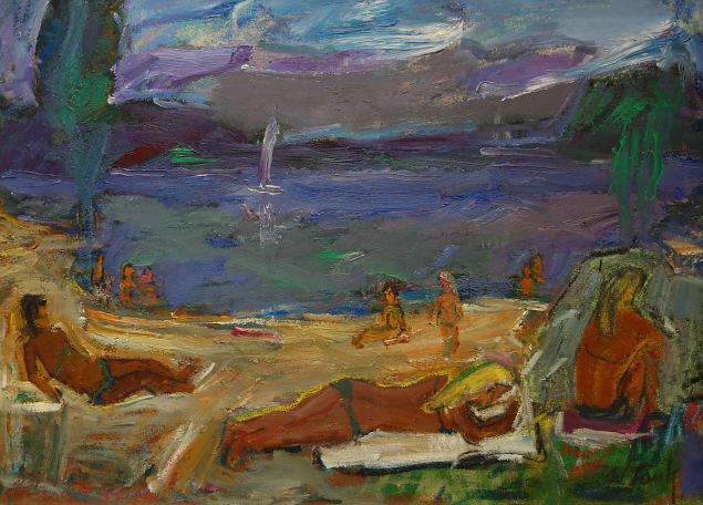 Naised rannas, Voldemar Tank E-kunstisalongis