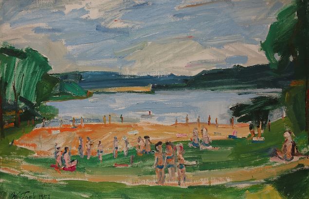 Naised rannas 3, Voldemar Tank E-kunstisalongis