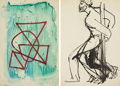 Rohelisel taustal. II pool Akt, Ülo Sooster E-kunstisalongis