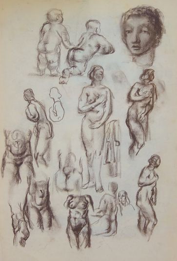 Aktivisandid/ II pool v�rvilised figuurid, Erich Pehap E-kunstisalongis