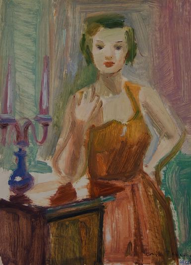 Naise portree, Erich Pehap E-kunstisalongis